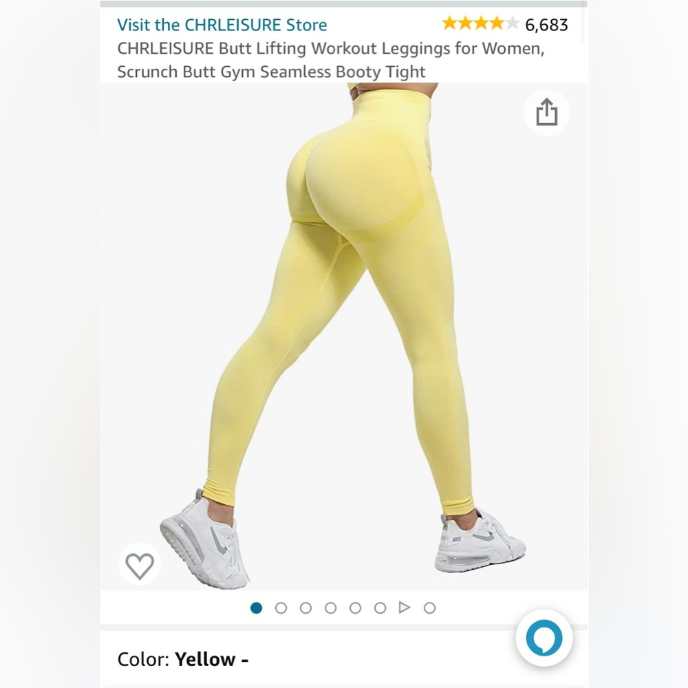 ❗️SOLD❗️🍋Amazon Chrleisure Booty Scrunch Legging🍋